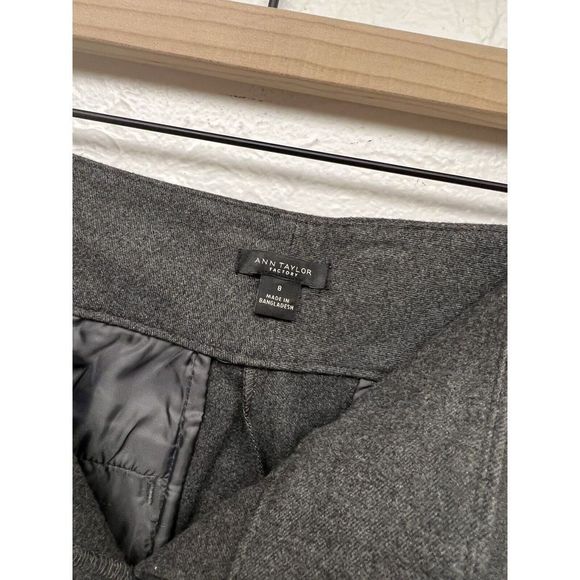 COPY - Ann Taylor Factory Gray / Tan Dress Pants Slacks Trousers Lot Of 2 Size … - Picture 5 of 8